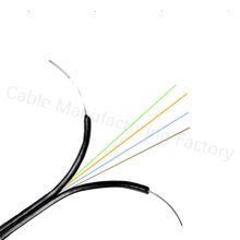 Wanbao Factory Price g657a two parallel steel wire lszh material 1 2 4 core ftth drop cable GJXH